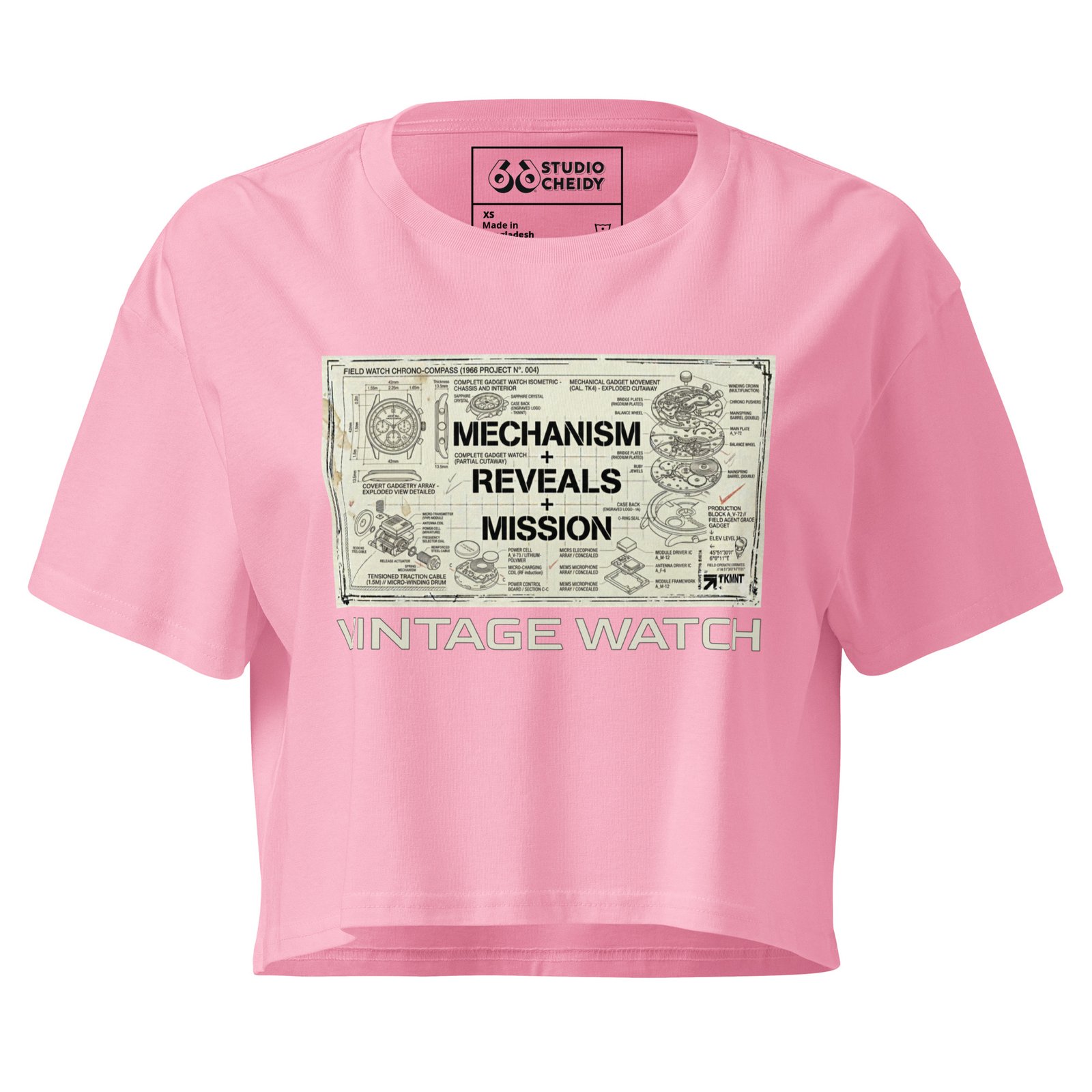 women’s crop top | vintage watch