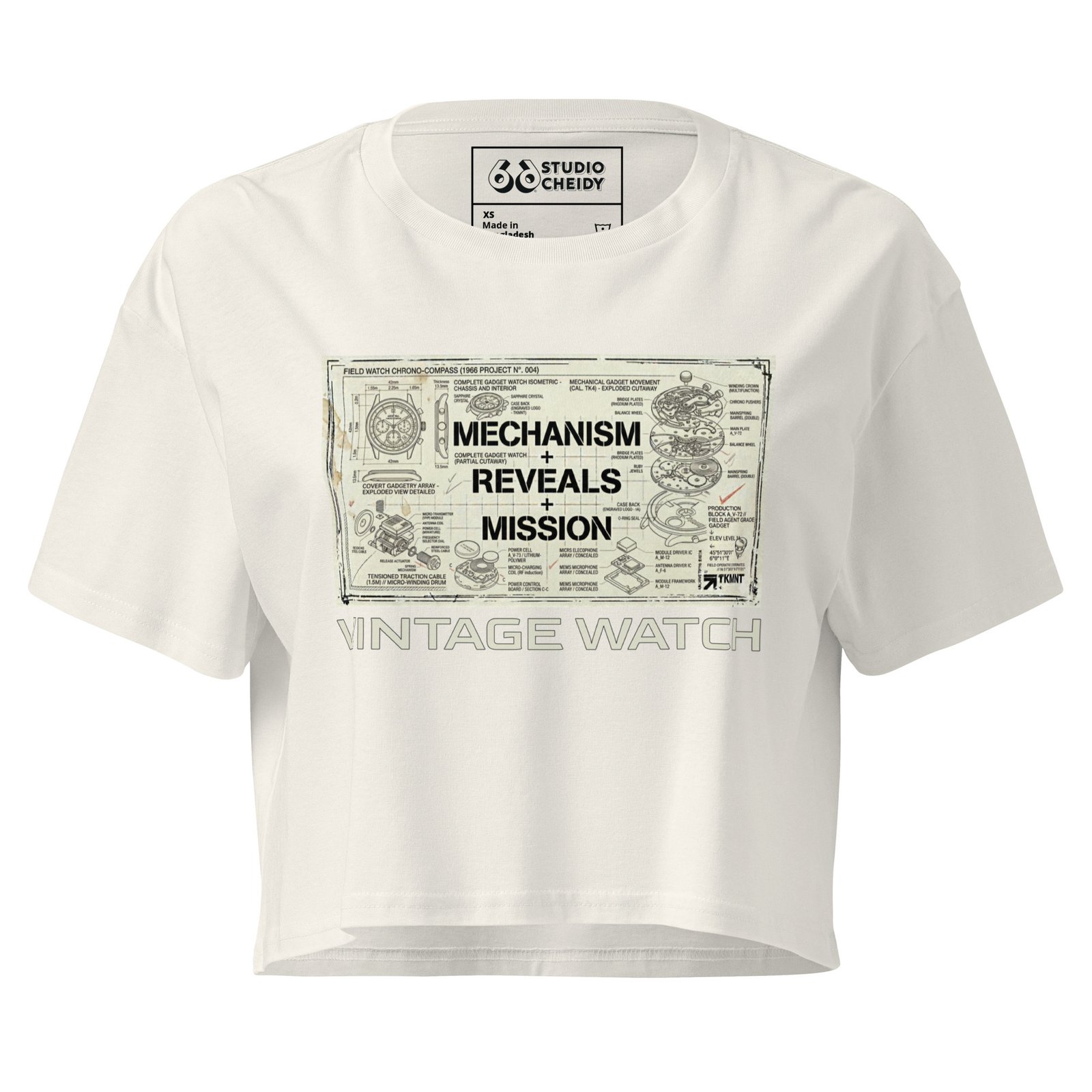 women’s crop top | vintage watch