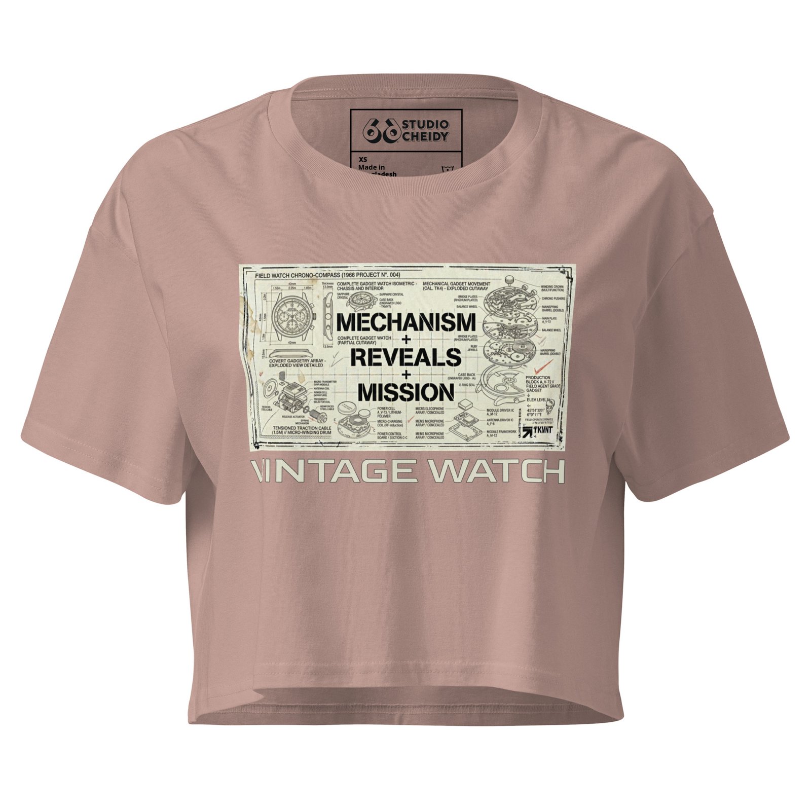 women’s crop top | vintage watch