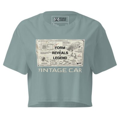 women’s crop top | vintage car
