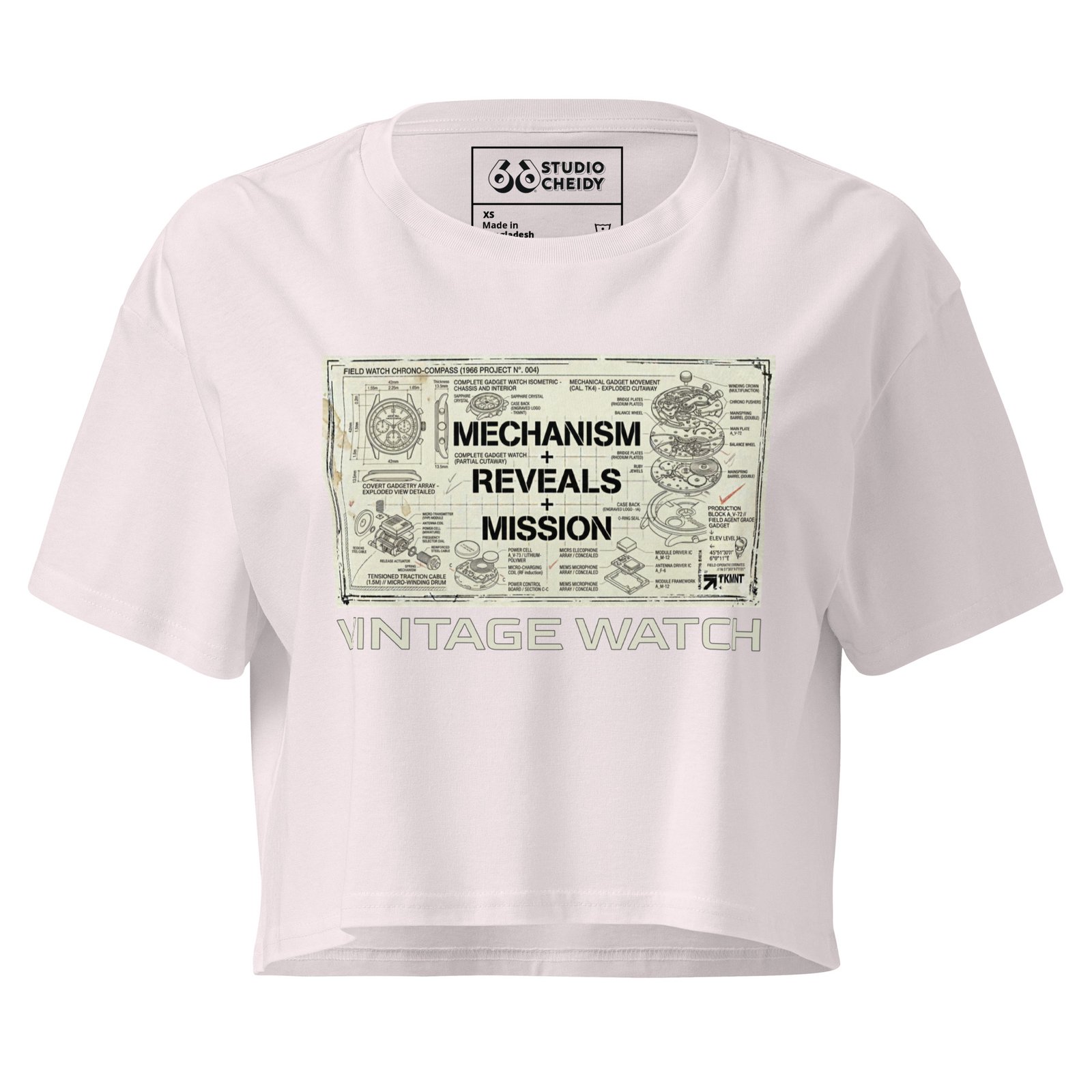 women’s crop top | vintage watch