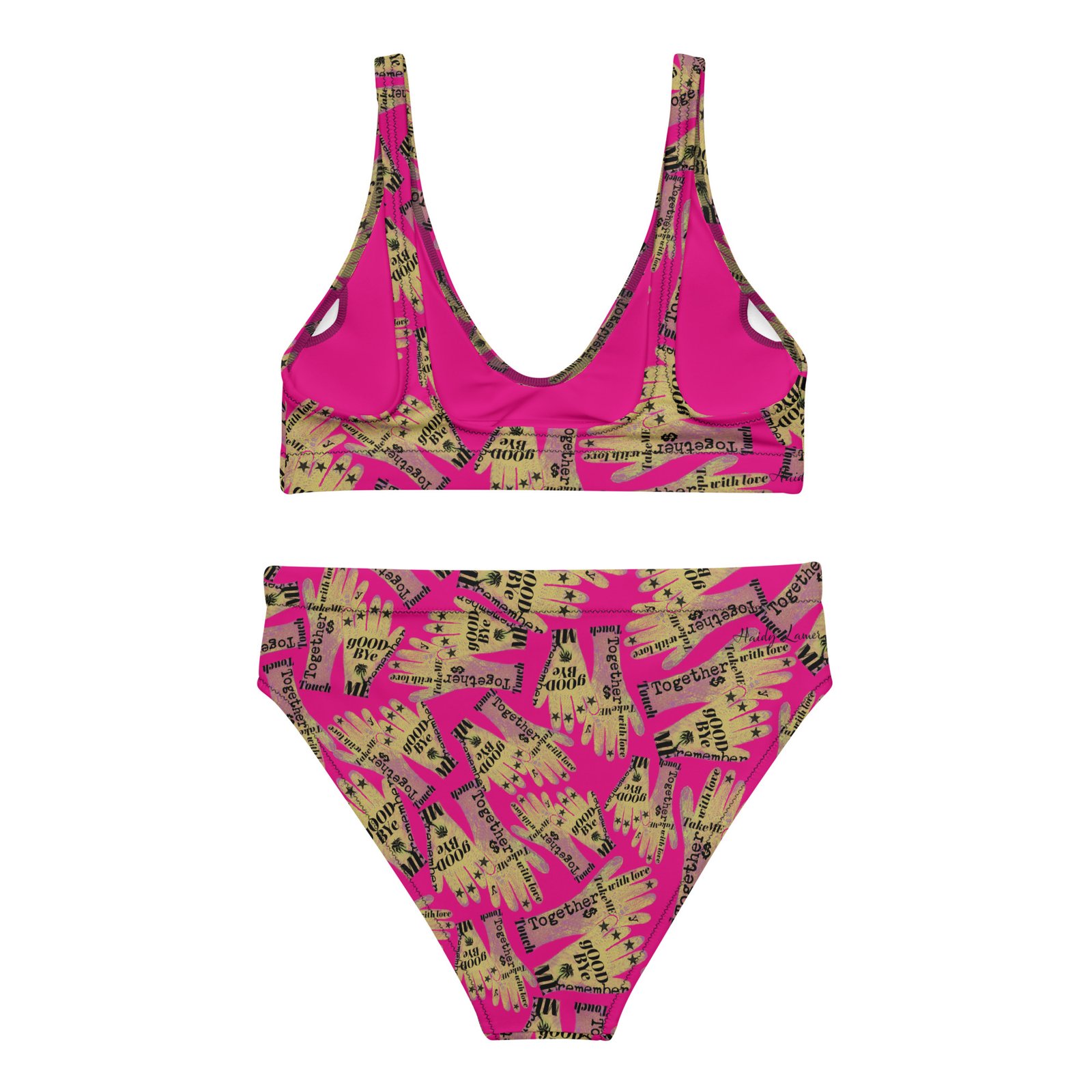 recycled high waisted bikini