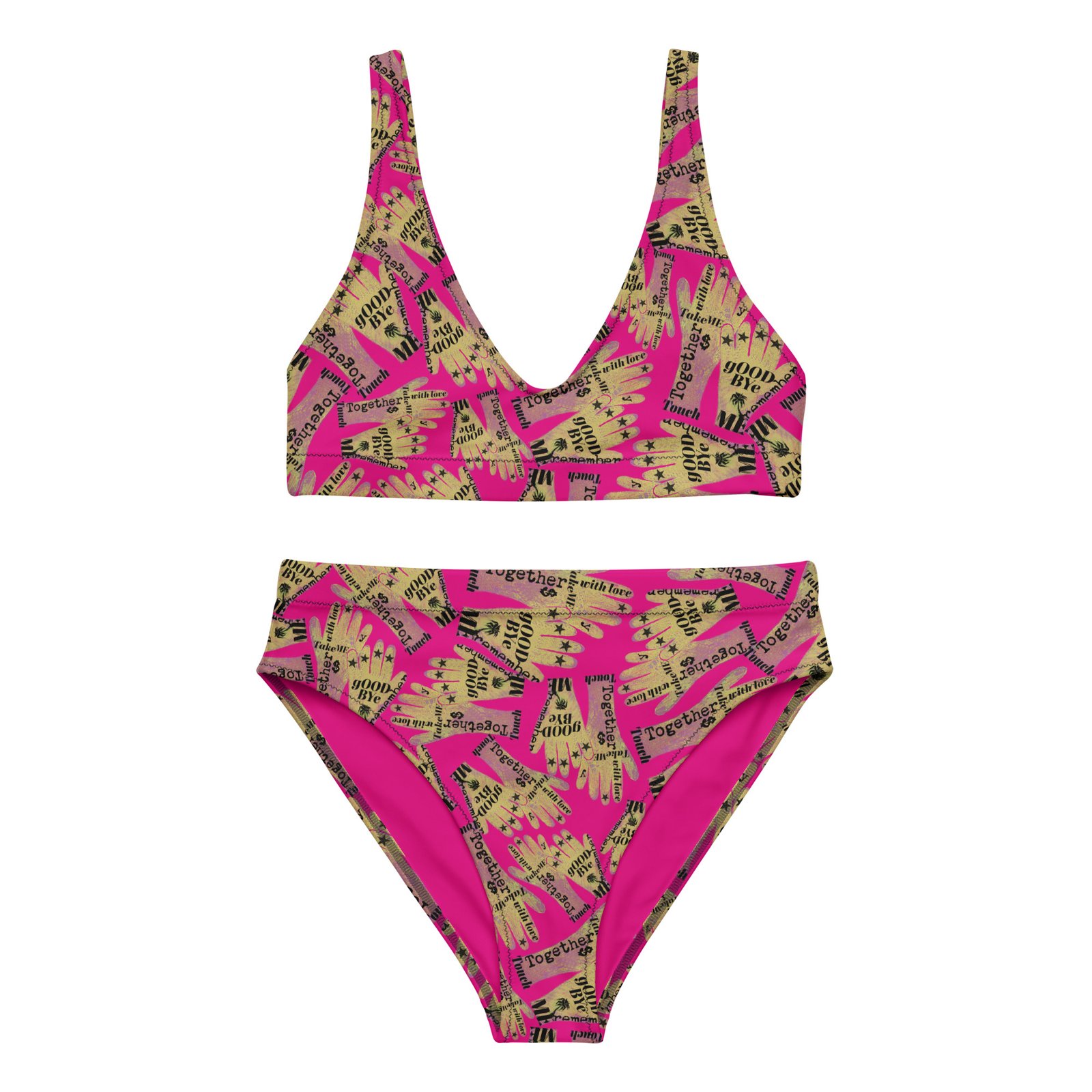 recycled high waisted bikini