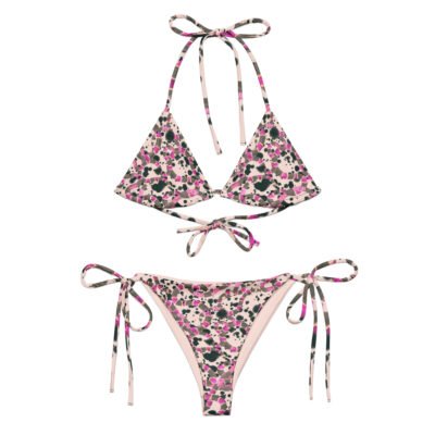 bikini sketch and snakes pink