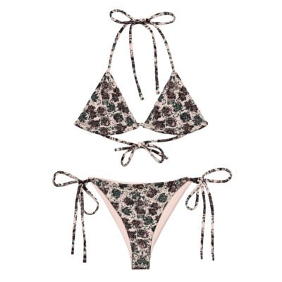 bikini glam floral pink