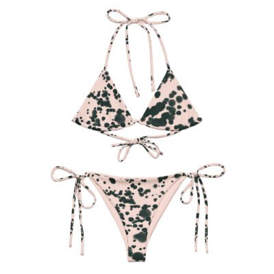 bikini polka dot pink