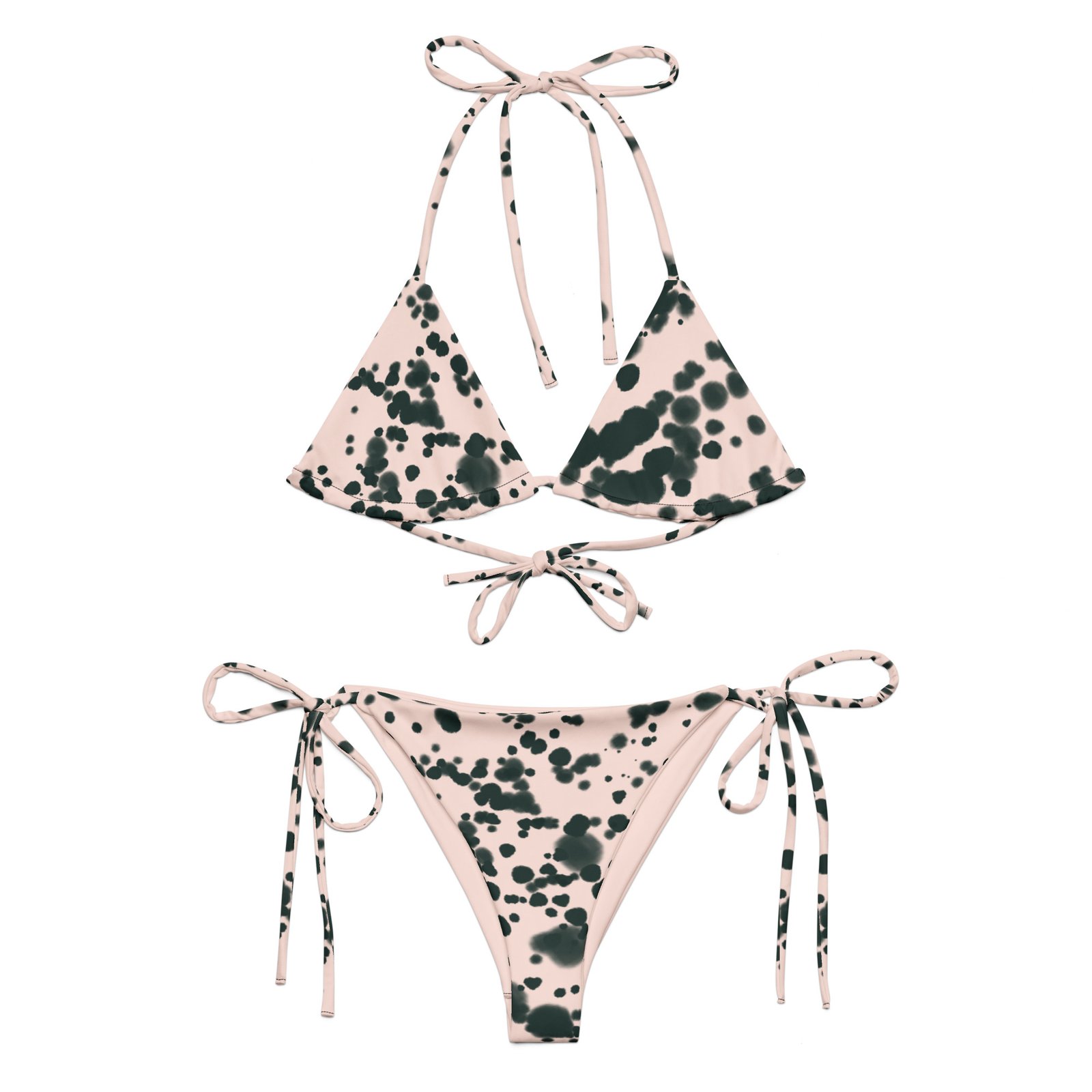 bikini polka dot pink