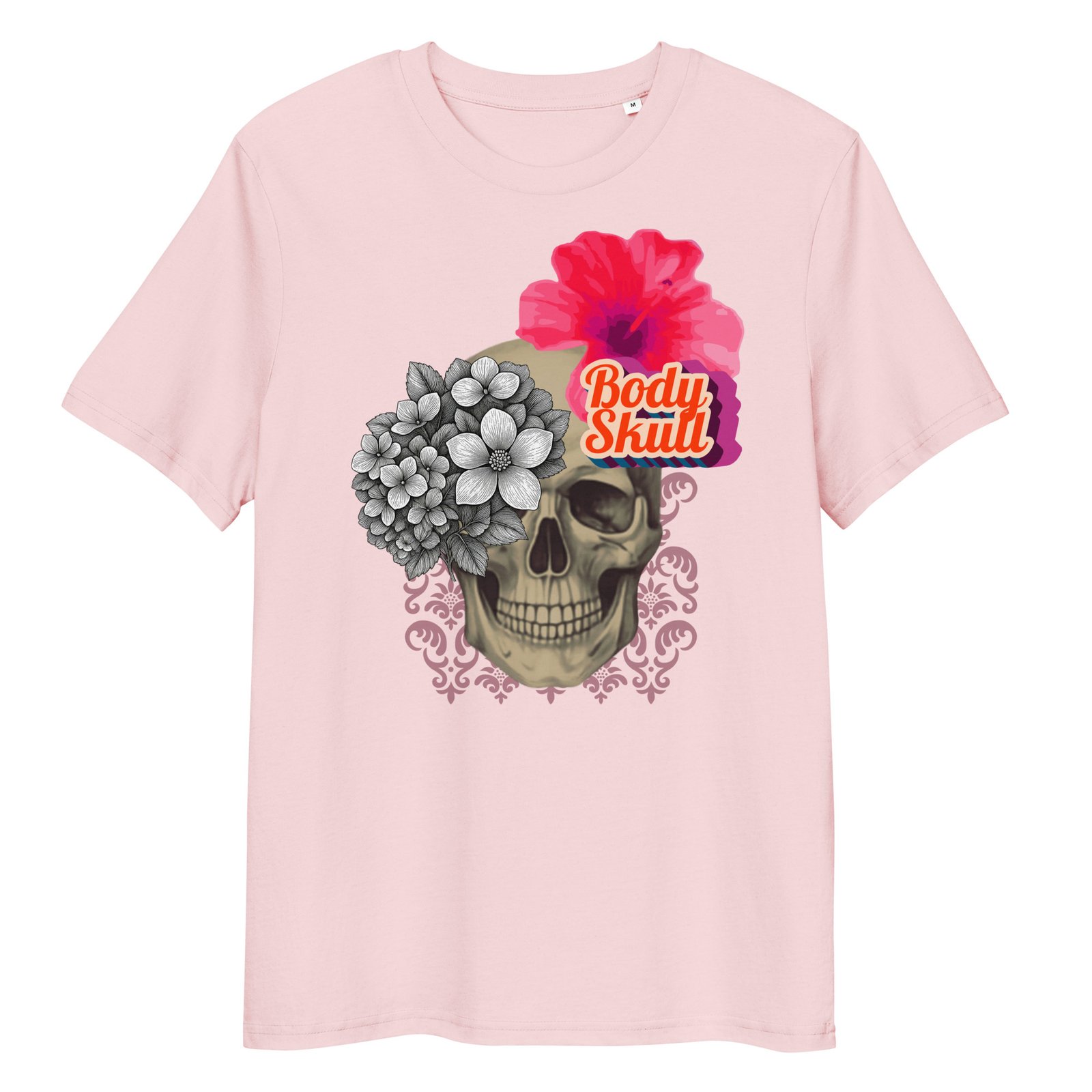 floral skull t shirt