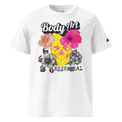 t shirt body art skull