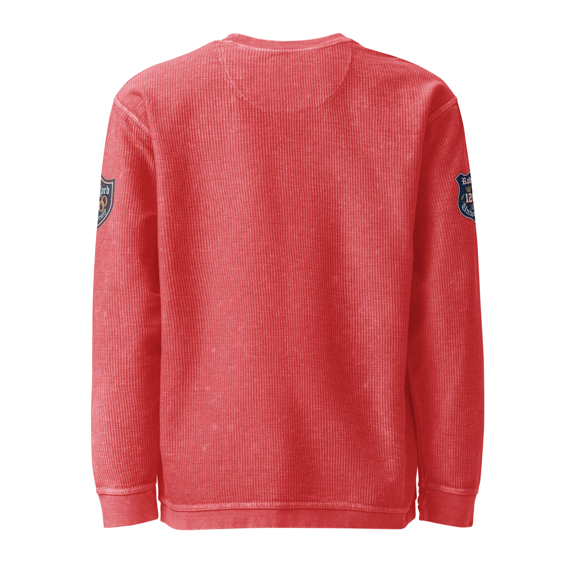 men's white corduroy sweatshirt
