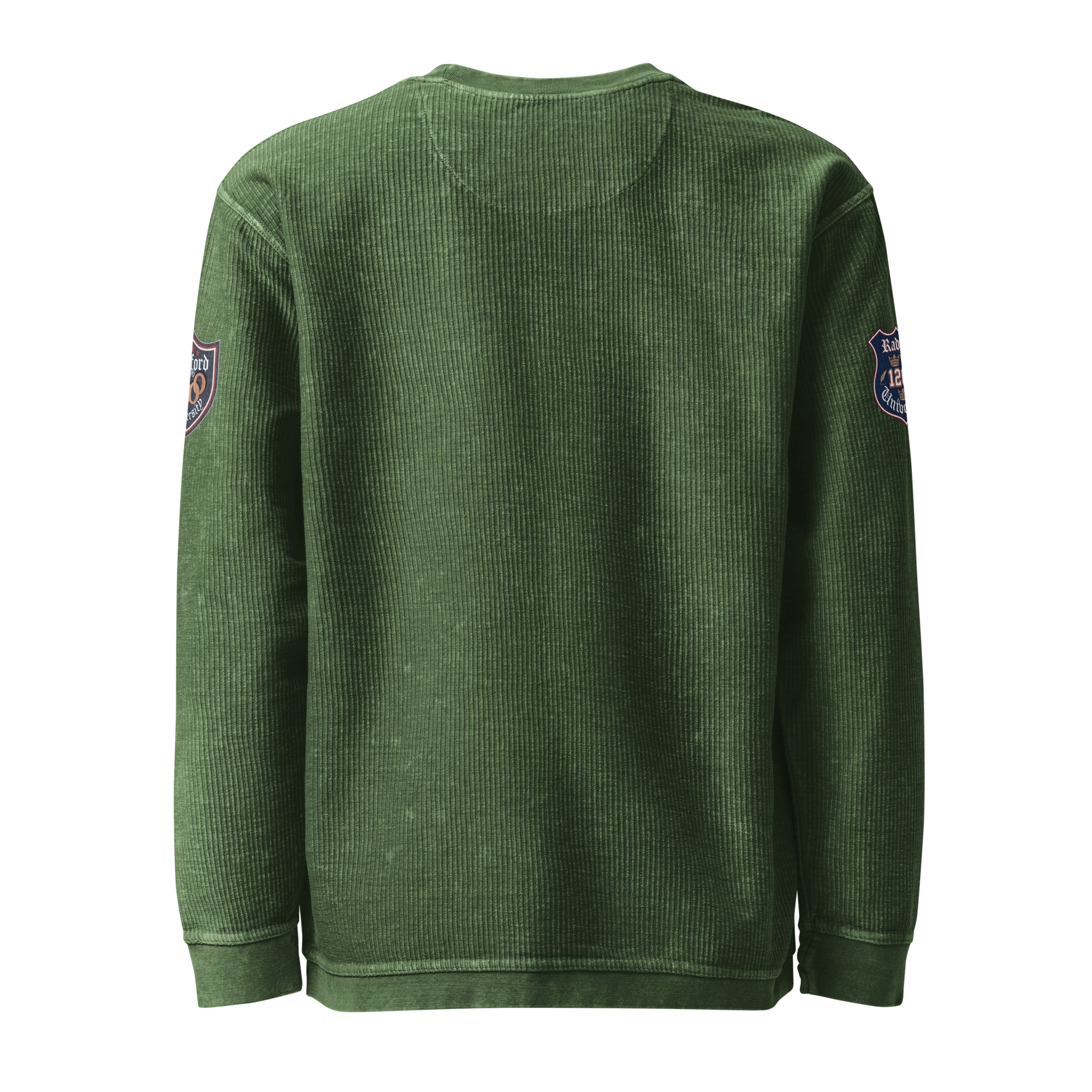 men's white corduroy sweatshirt