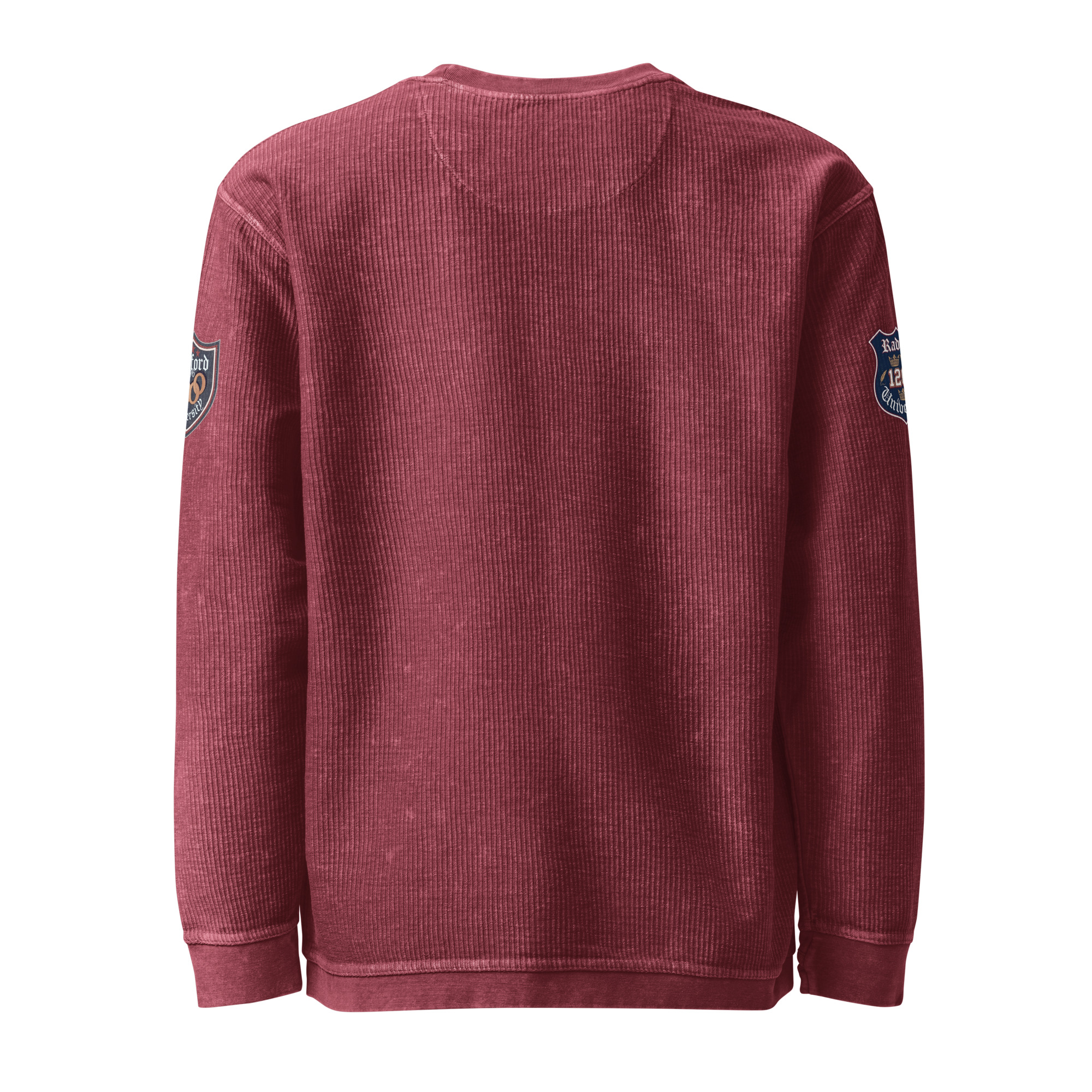 men's white corduroy sweatshirt