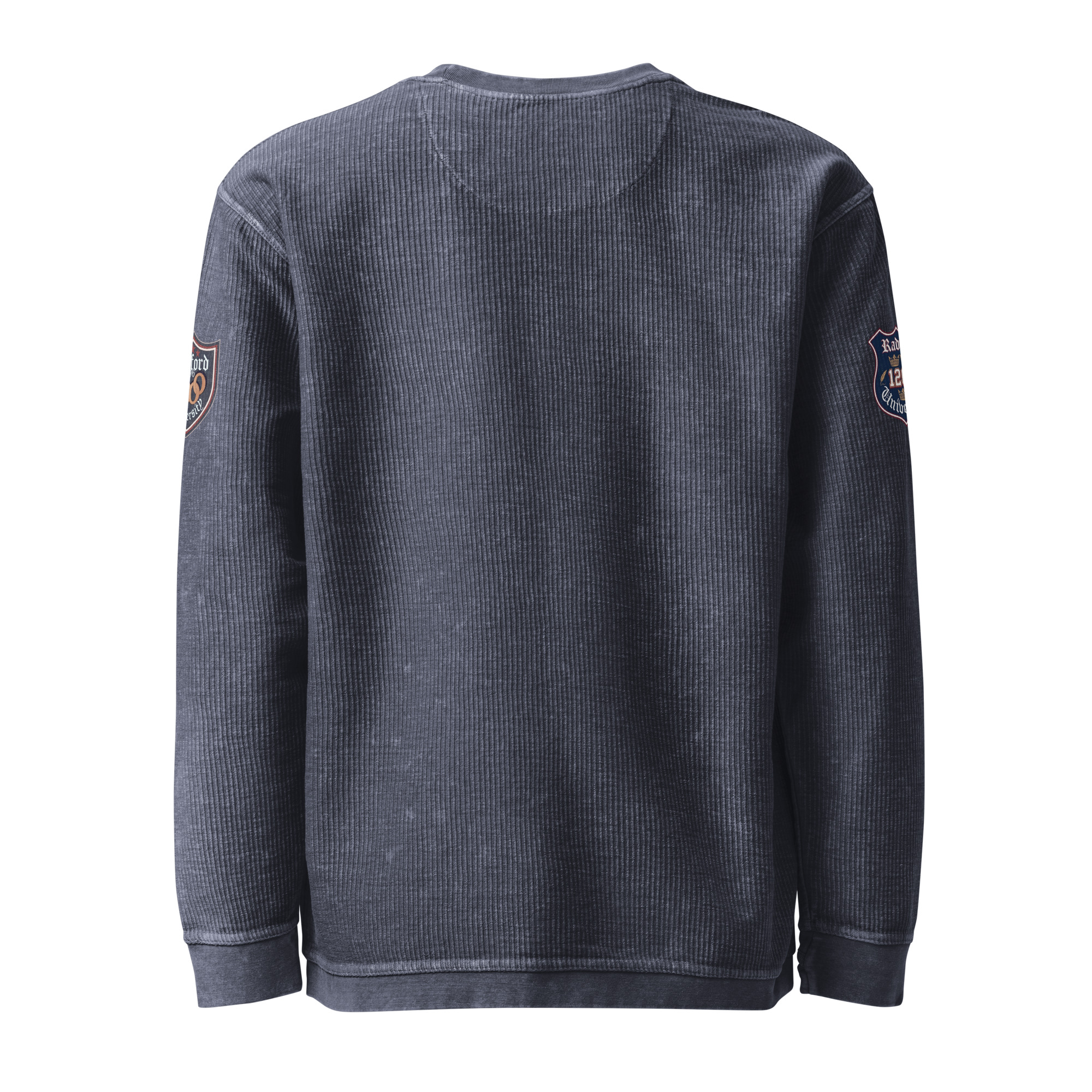 men's white corduroy sweatshirt