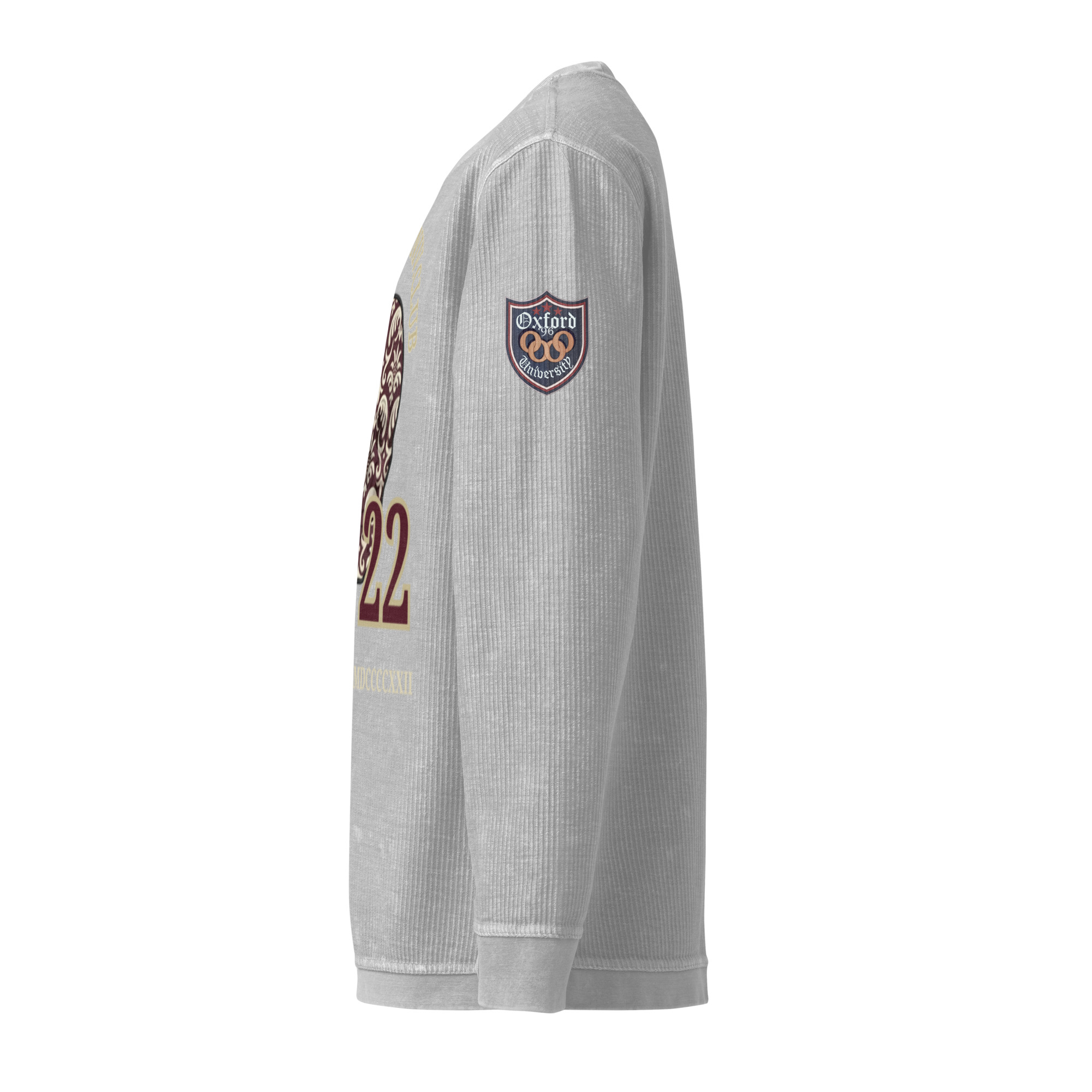 men's white corduroy sweatshirt