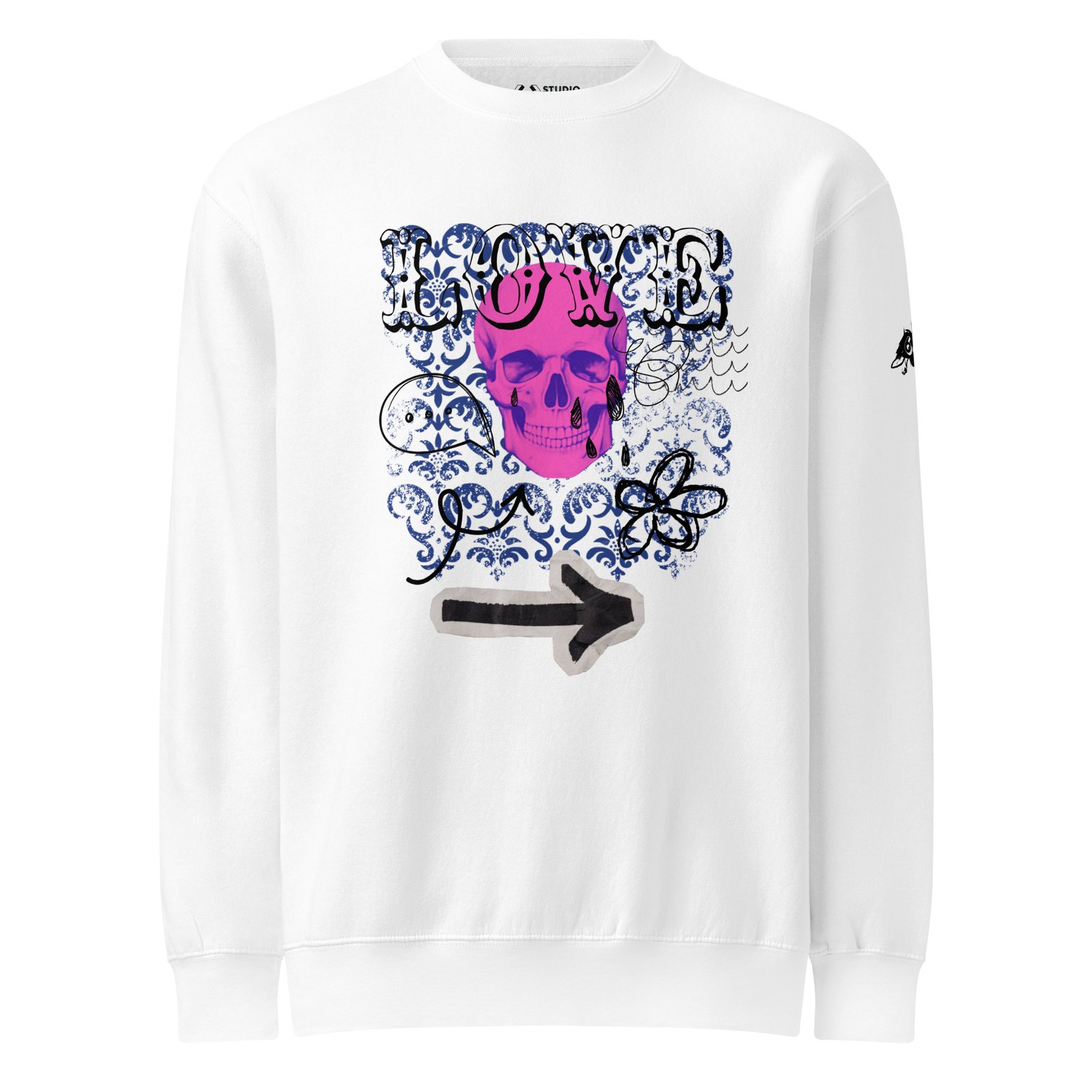skull sweat shirt women