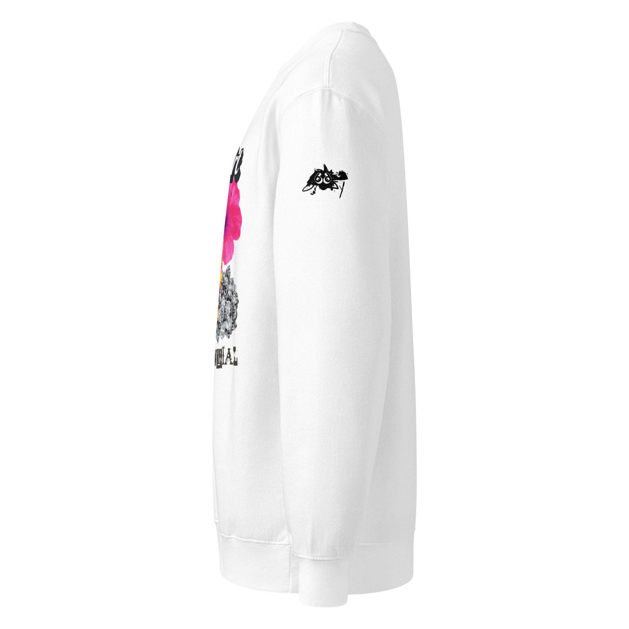 sweatshirt body art skull