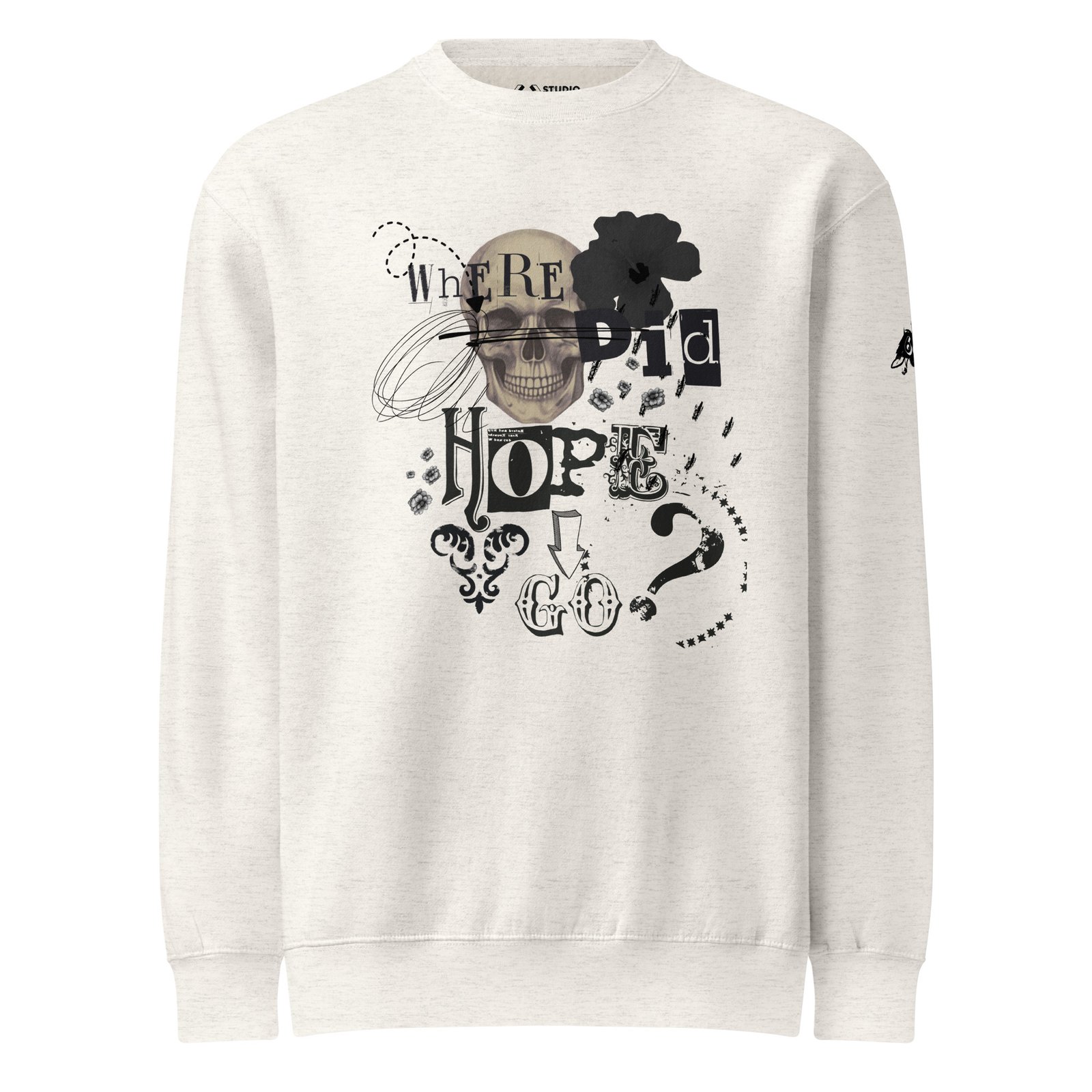 sweatshirt skull floral