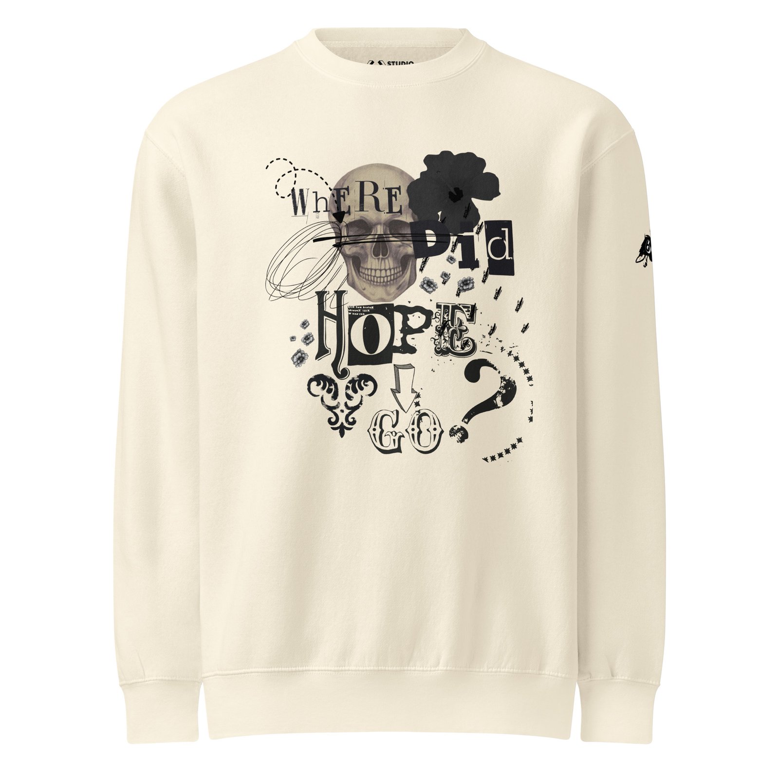 sweatshirt skull floral
