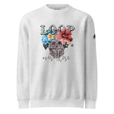 sweatshirt with skull floral