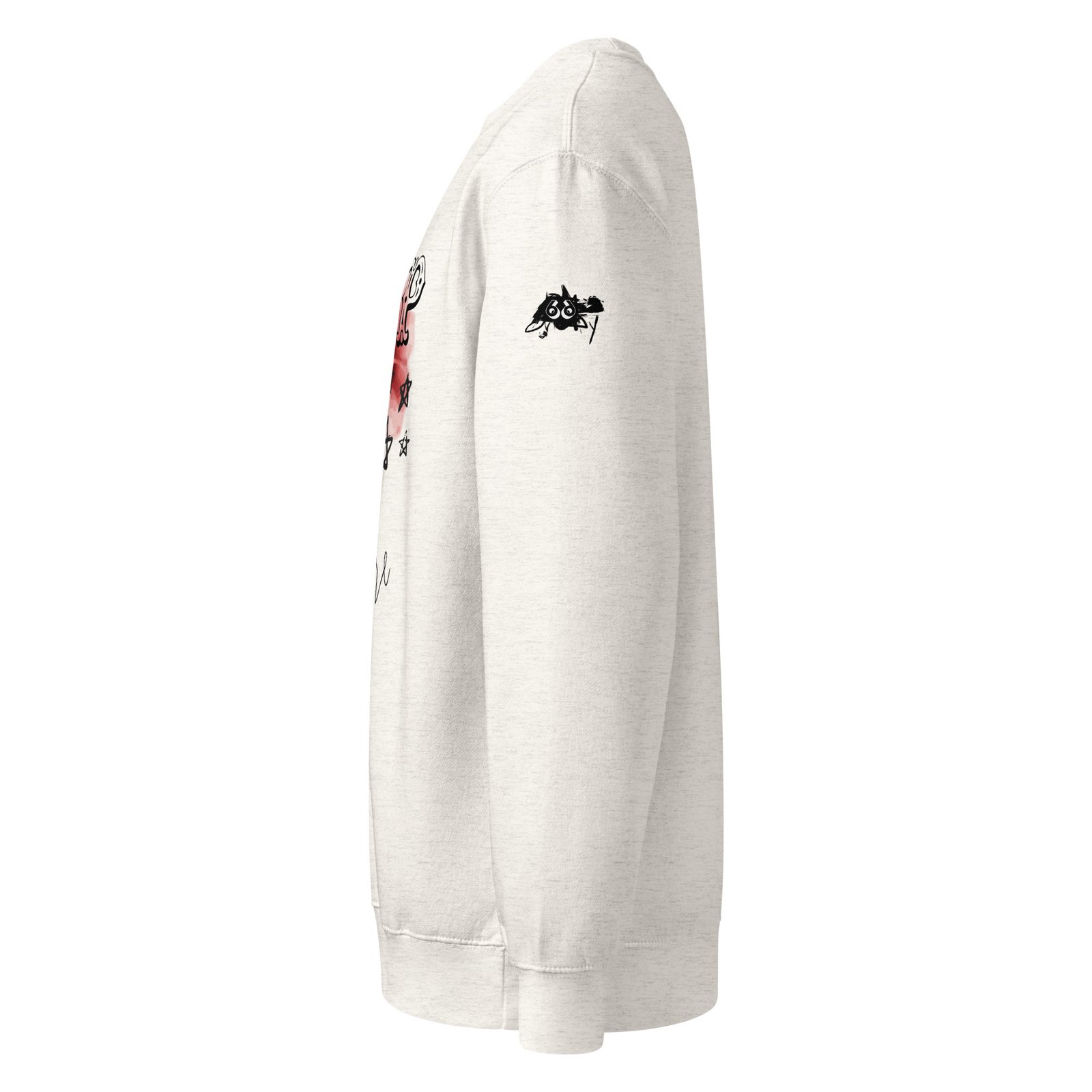 sweatshirt with skull floral