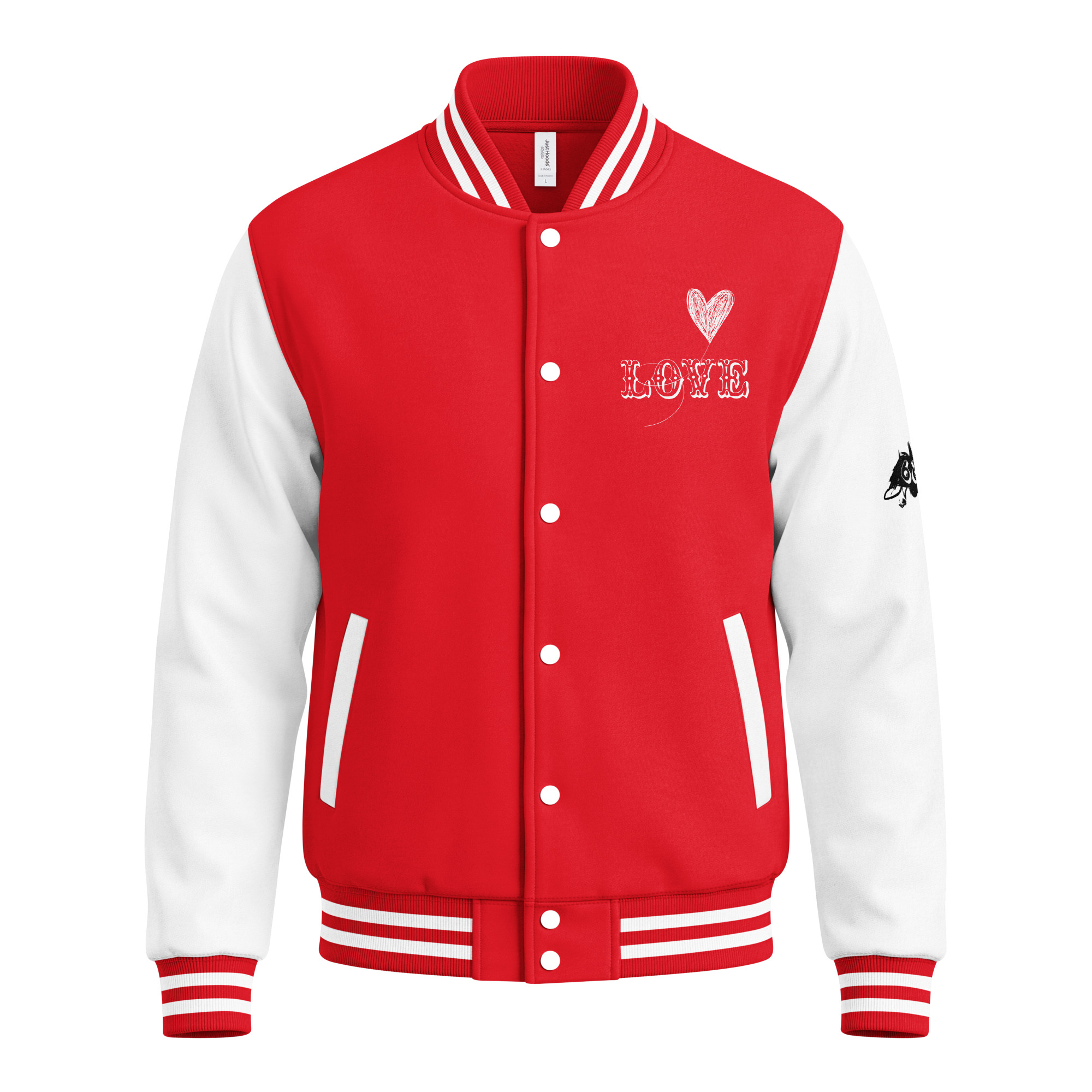fuchsia baseball jacket