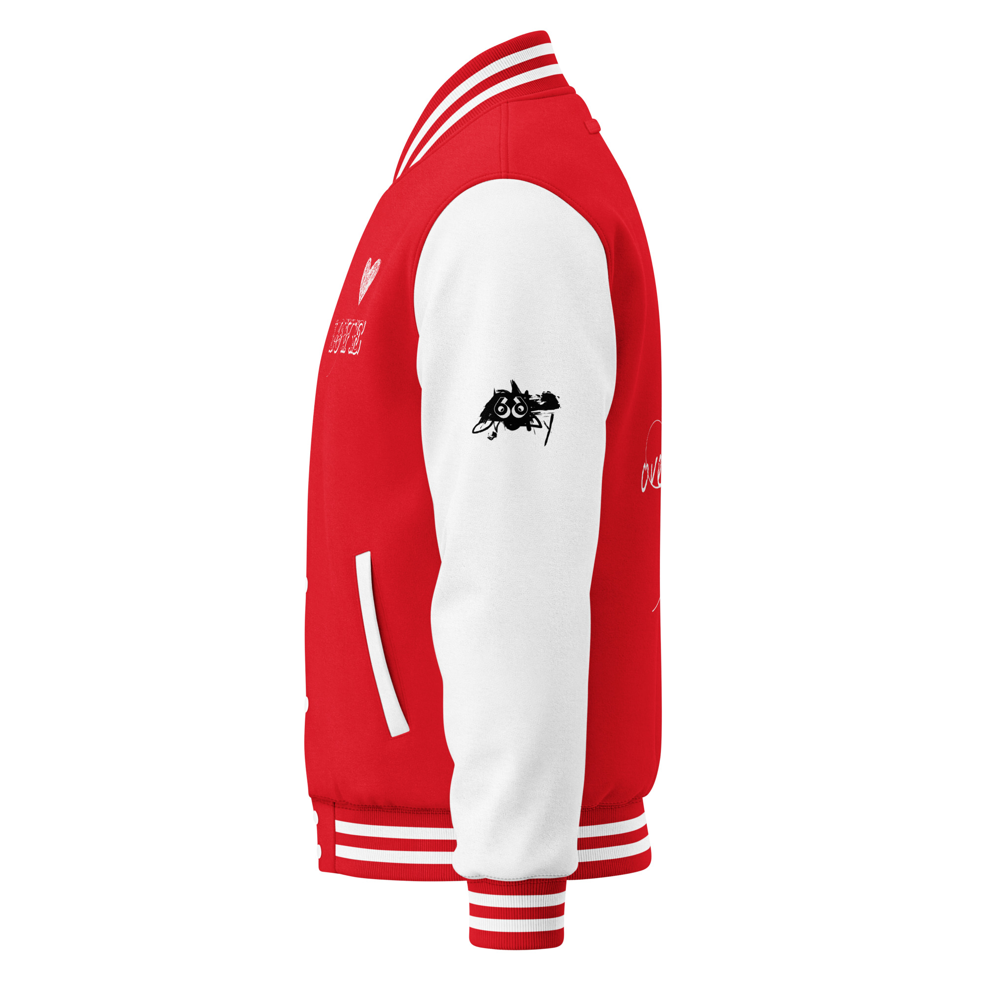 fuchsia baseball jacket