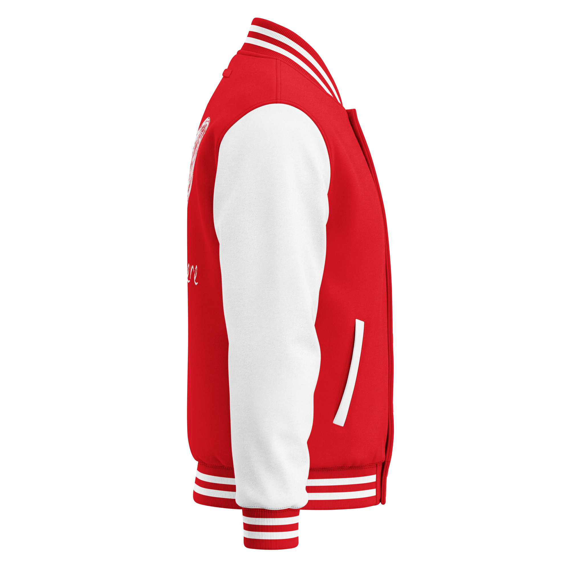 fuchsia baseball jacket