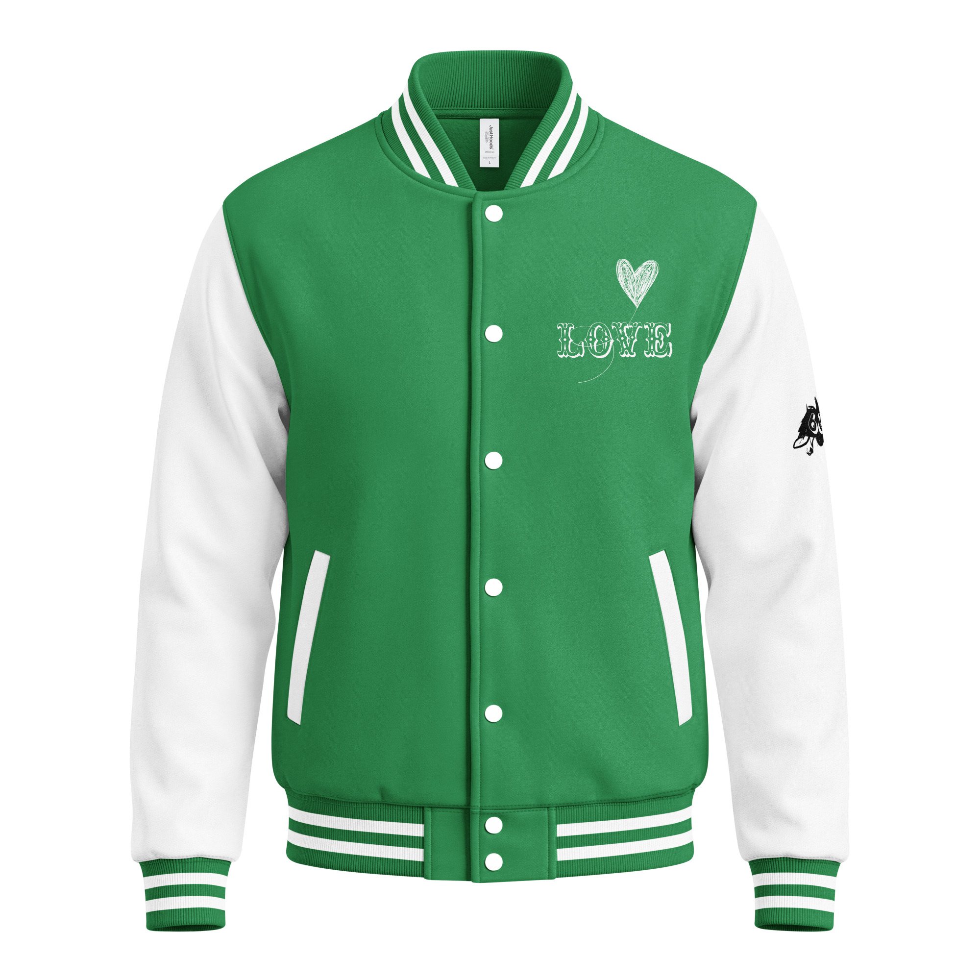 fuchsia baseball jacket