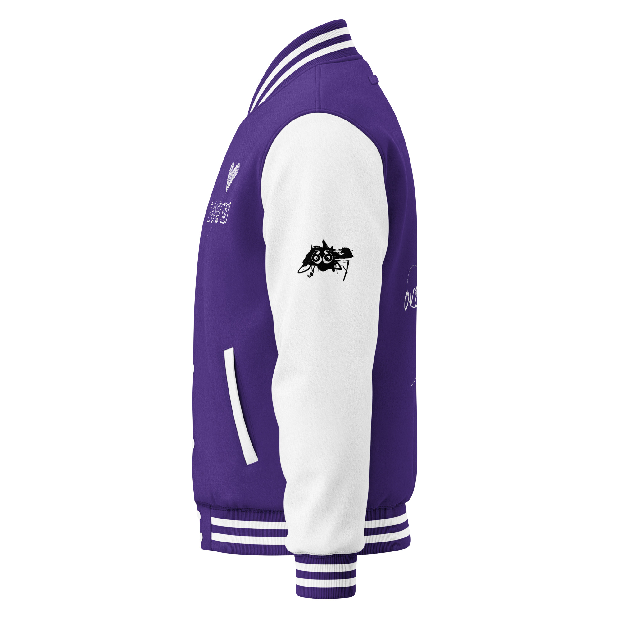 fuchsia baseball jacket