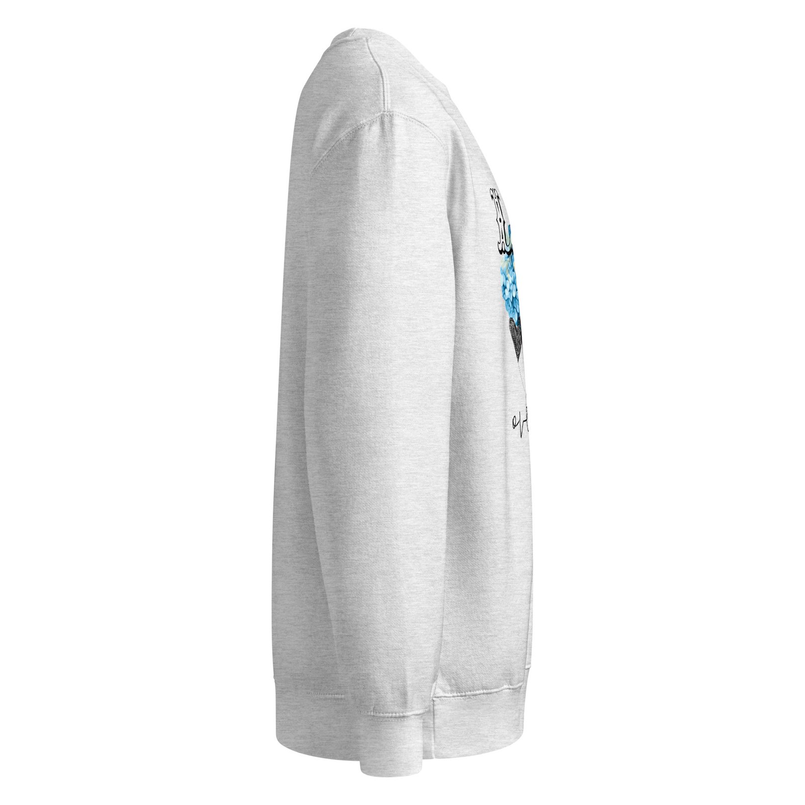 sweatshirt with skull floral