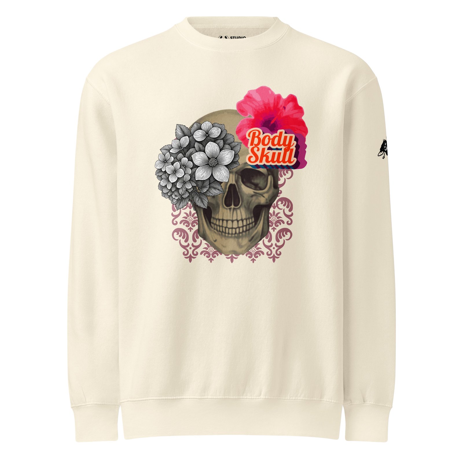 floral skull sweatshirt