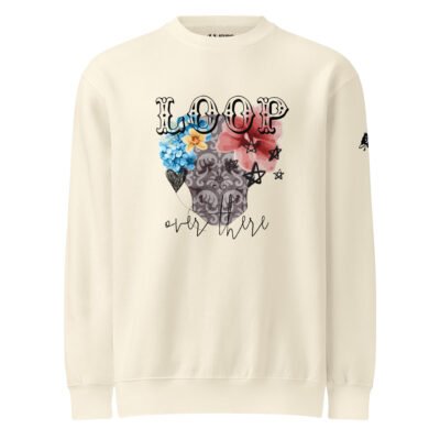 sweatshirt with skull floral sweatshirt with skull floral