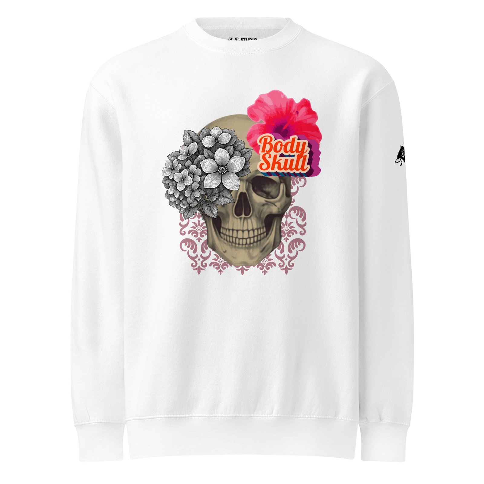 floral skull sweatshirt