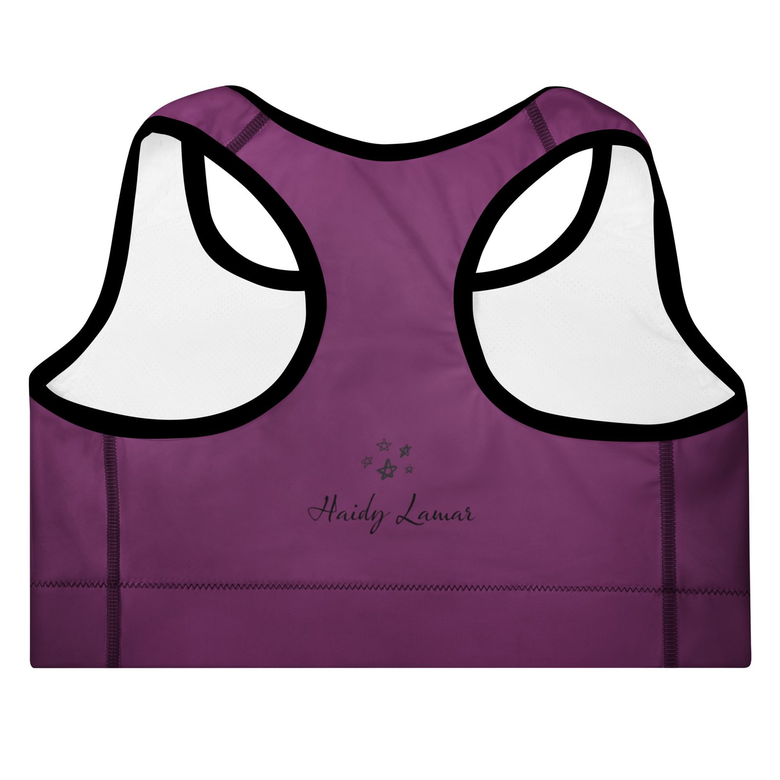 all over print padded sports bra black back 6ac4d179cdc07