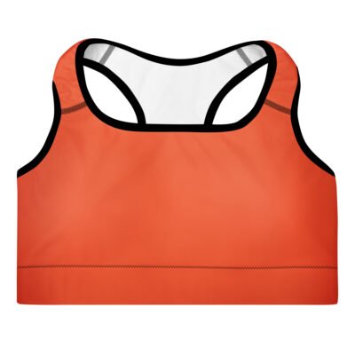 orange sport bra