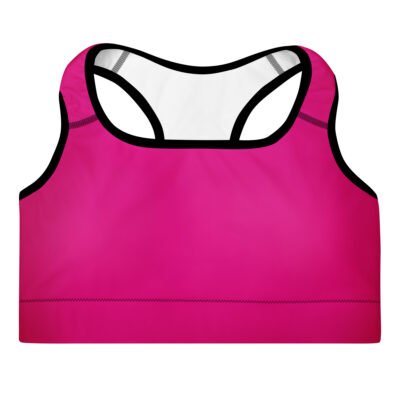 fuchsia sports bra