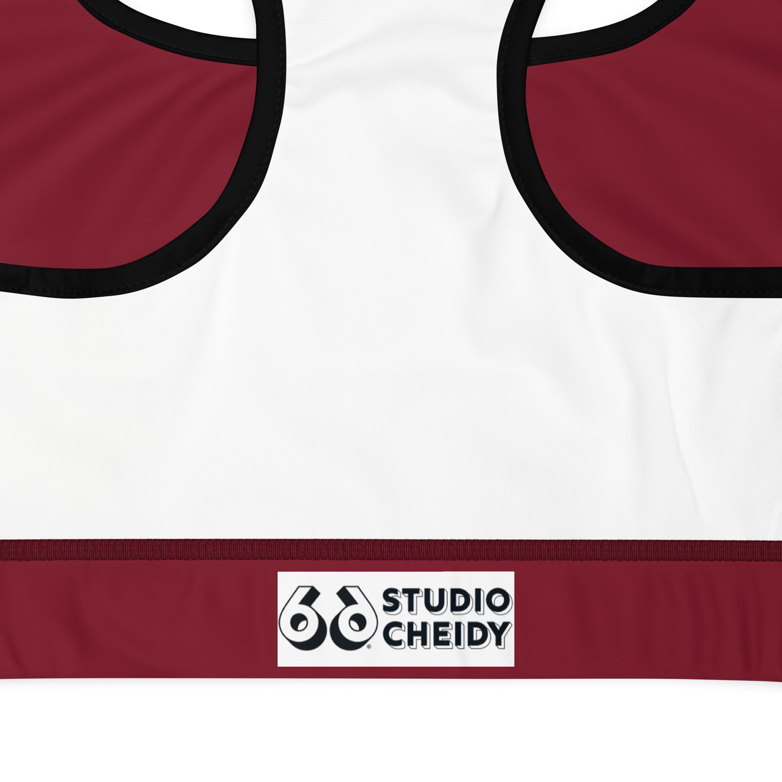 burgundy sports bra