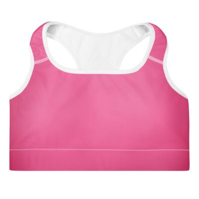 pink sports bra