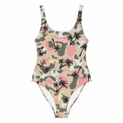 swimsuit one piece cam black palm front