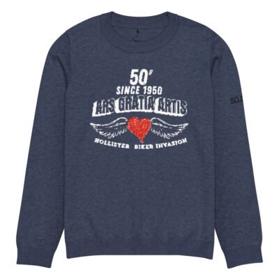 men navy riders sweater