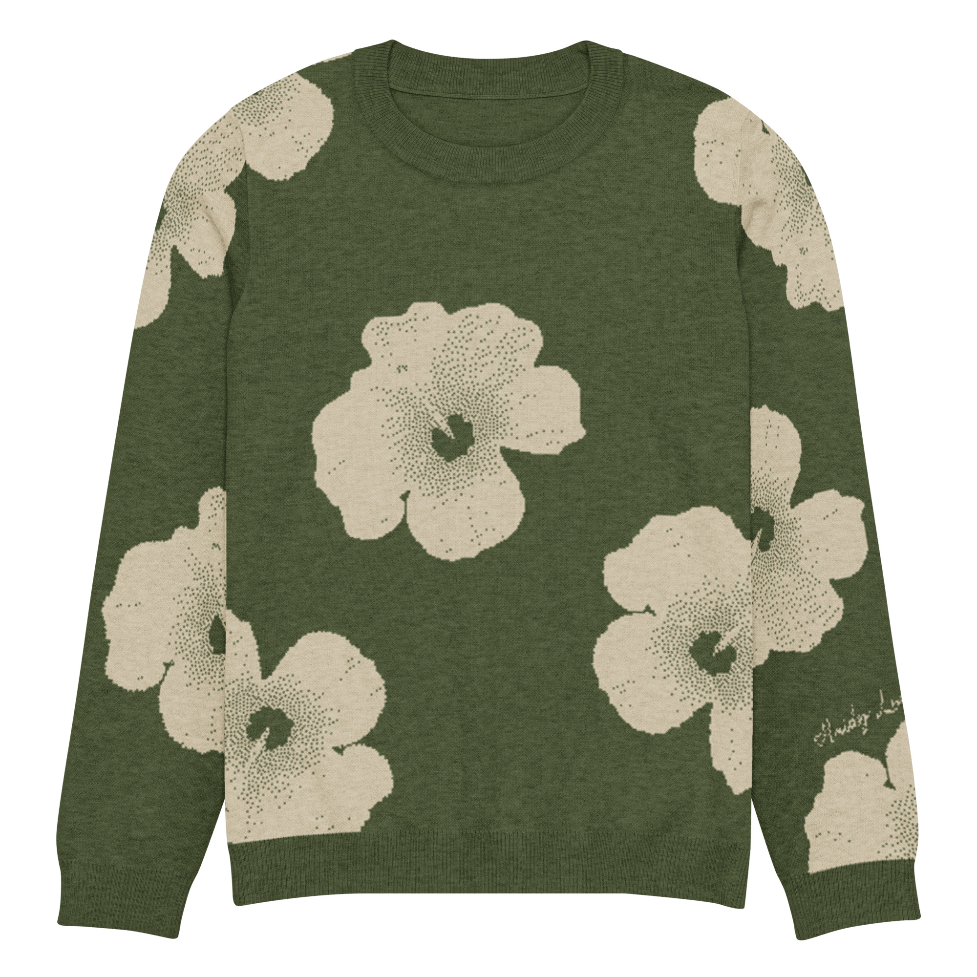 knitted crew neck sweater
