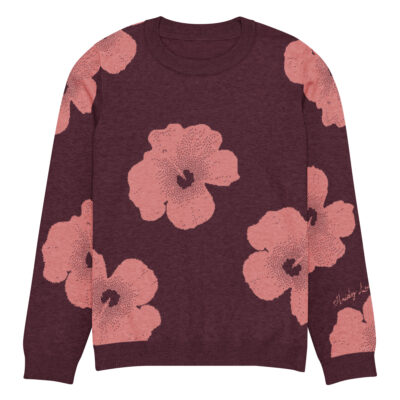 tropical floral sweater