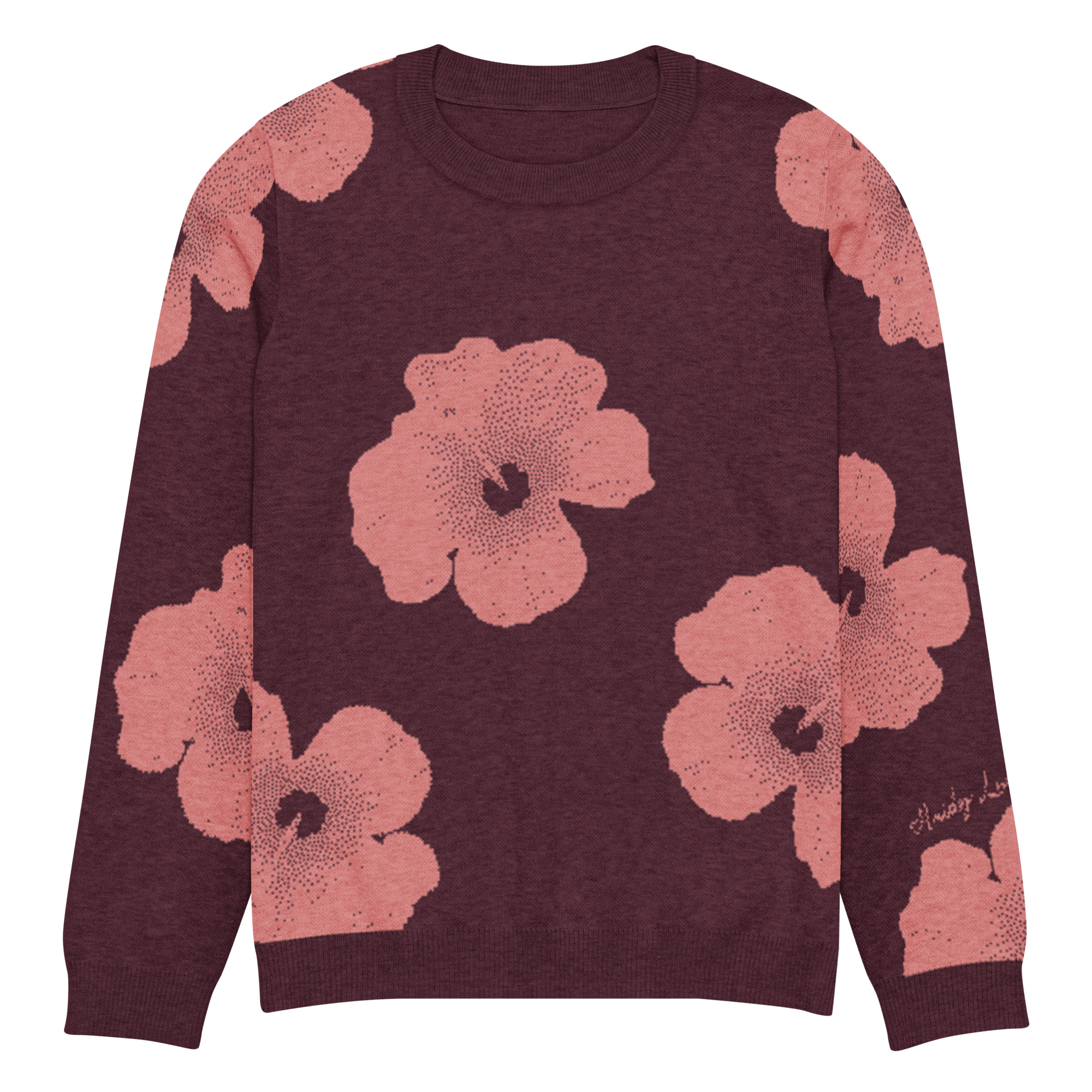 tropical floral sweater