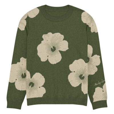 knitted crew neck sweater
