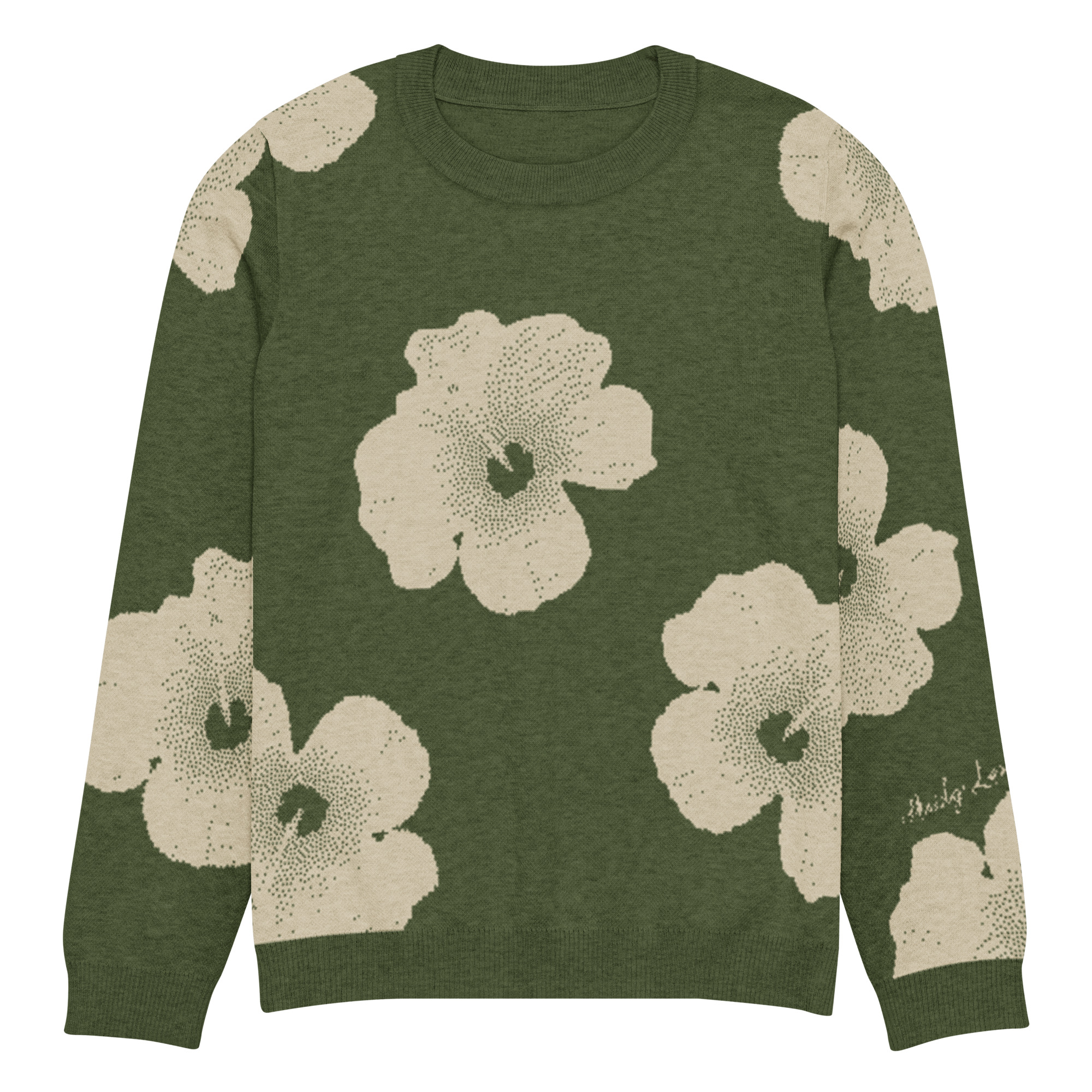 knitted crew neck sweater