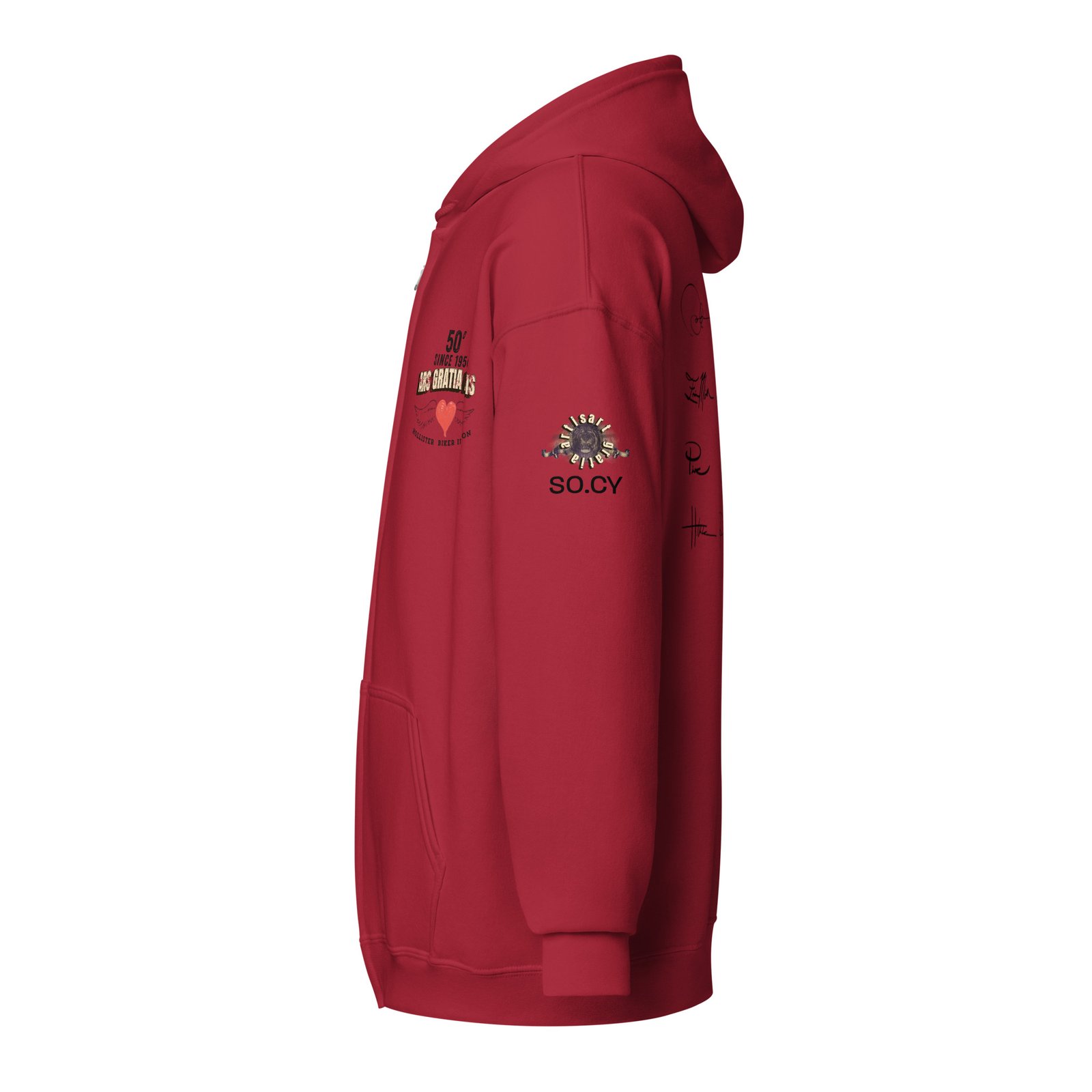 motorcycle zip up hoodie
