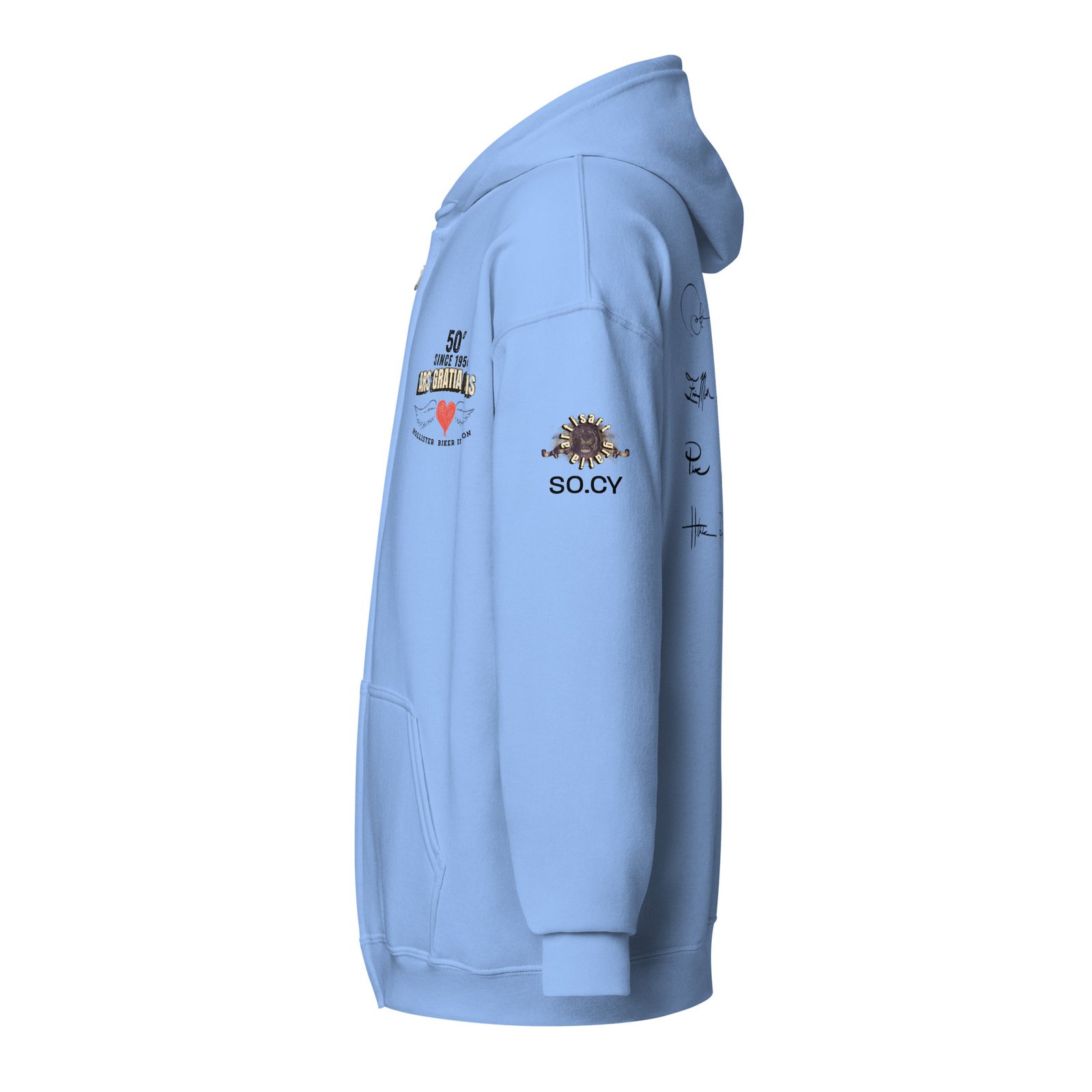 motorcycle zip up hoodie