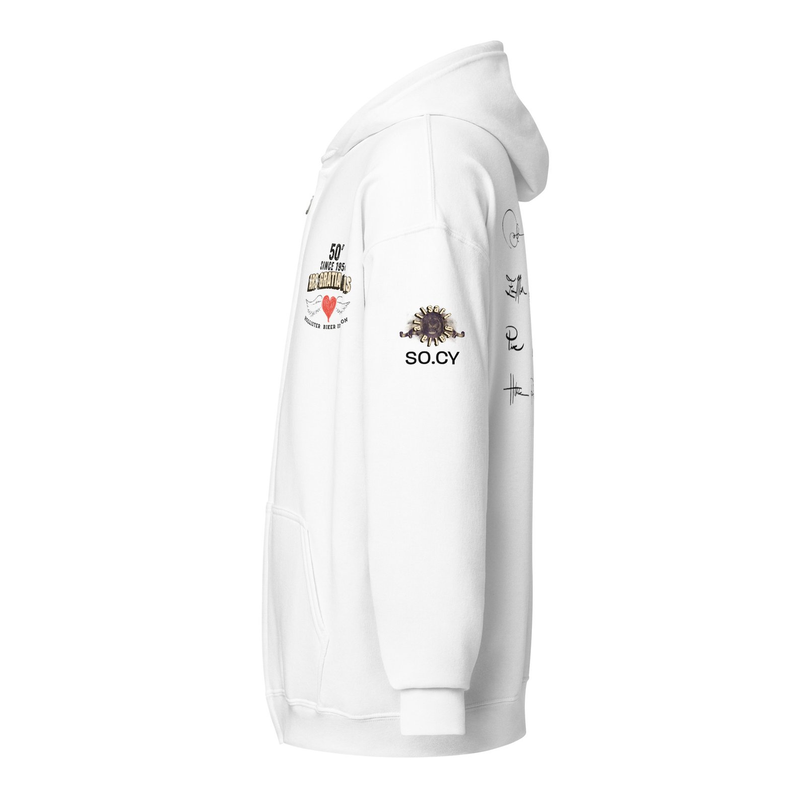 motorcycle zip up hoodie