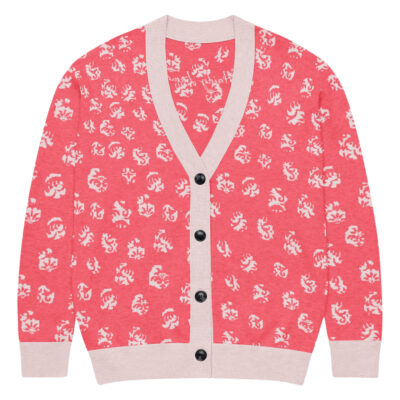 women's pink cardigan