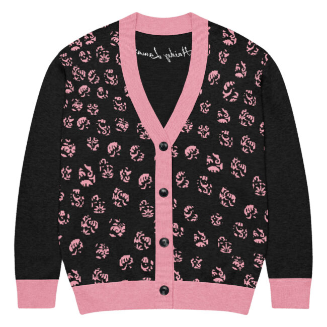 Women's Black & Pink Cardigan